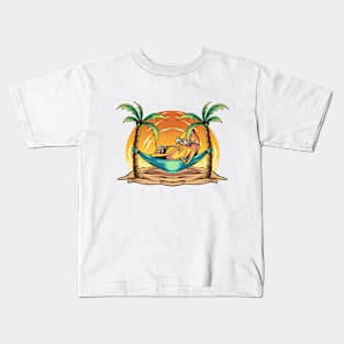 Banana and sunset Kids T-Shirt